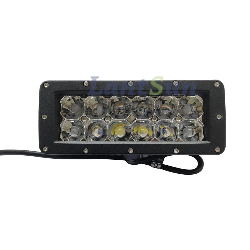LED661 1 шт. 7 дюймов 60 Вт внедорожный светодиодный световой бар 2 ряда точечный луч 10