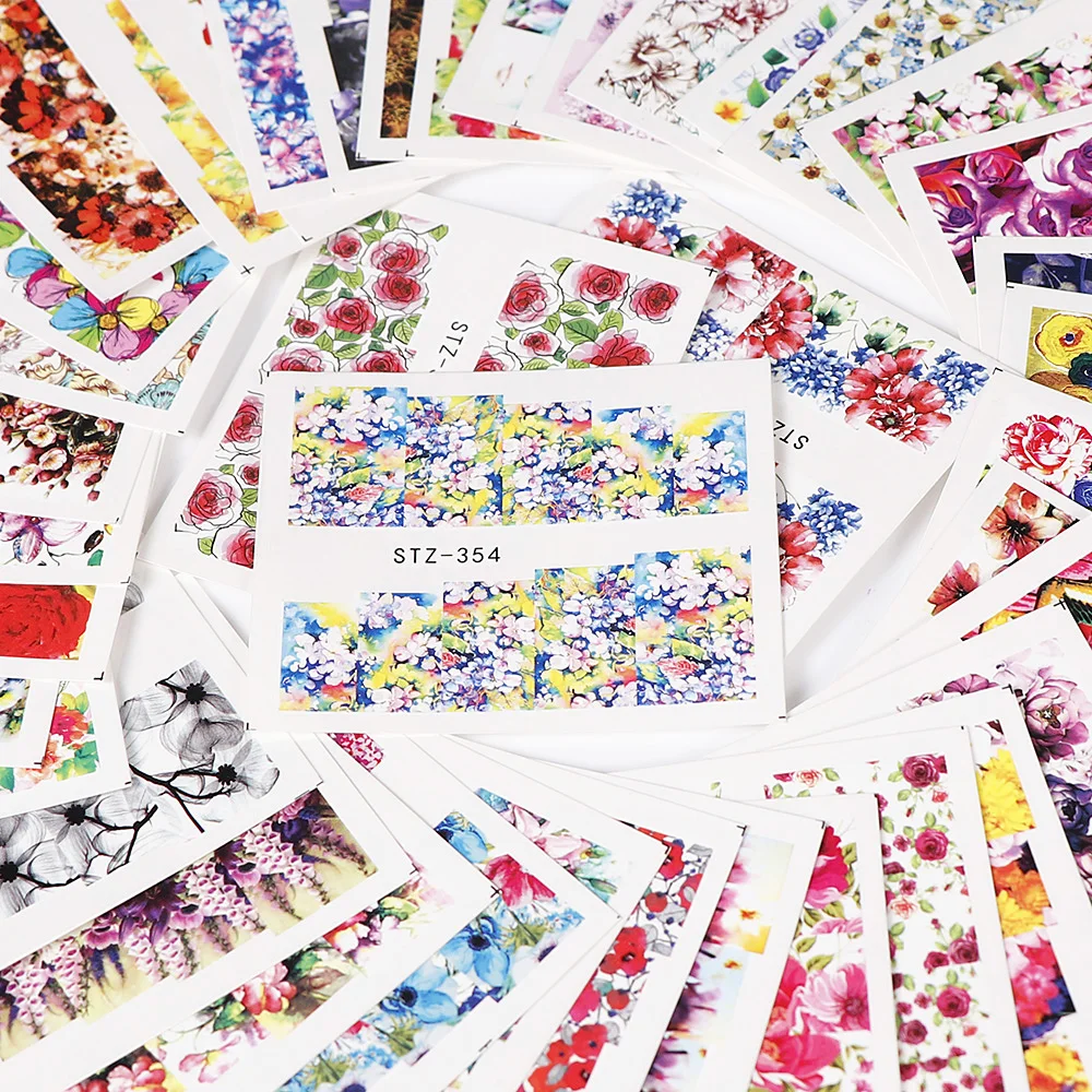 40 шт./компл. случайные красочные красивые цветочные стили искусственные