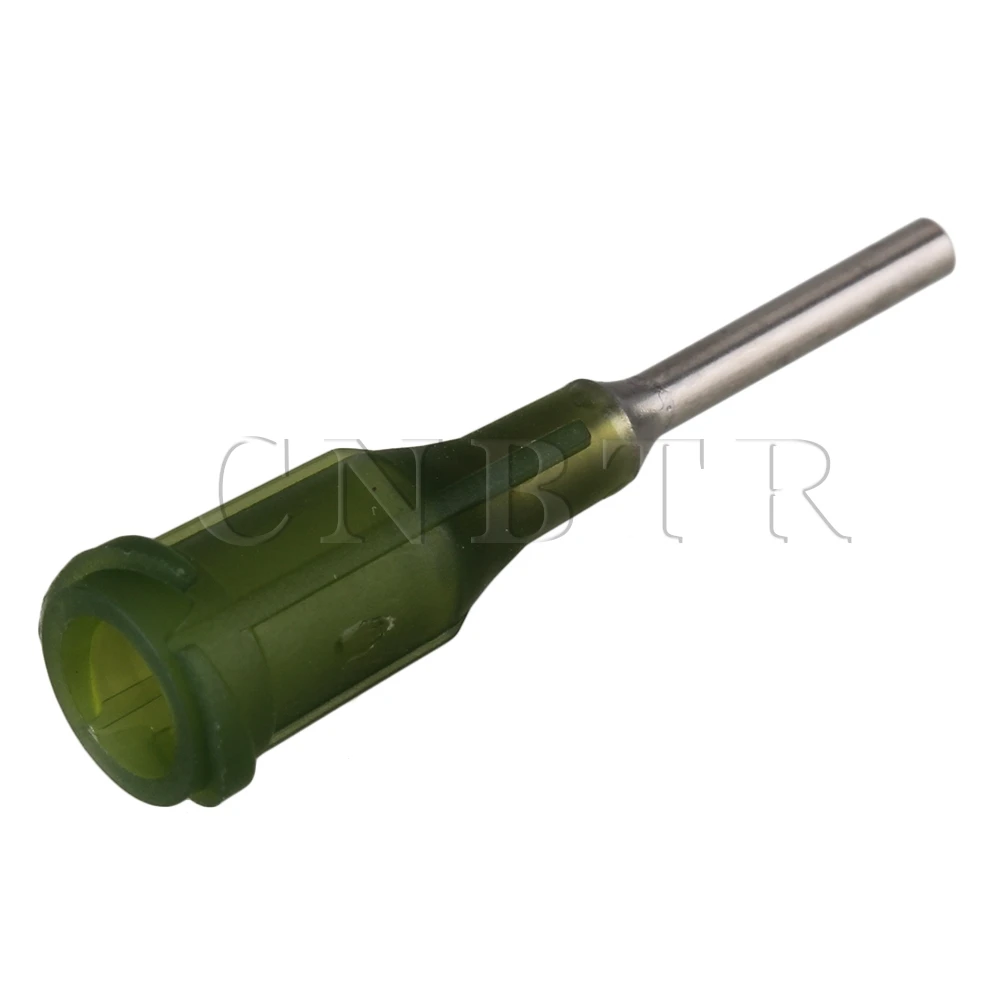 CNBTR 100 шт. темно зеленая пластиковая игла с тупым наконечником 1/2 дюйма 14Ga|tip muffler|tip