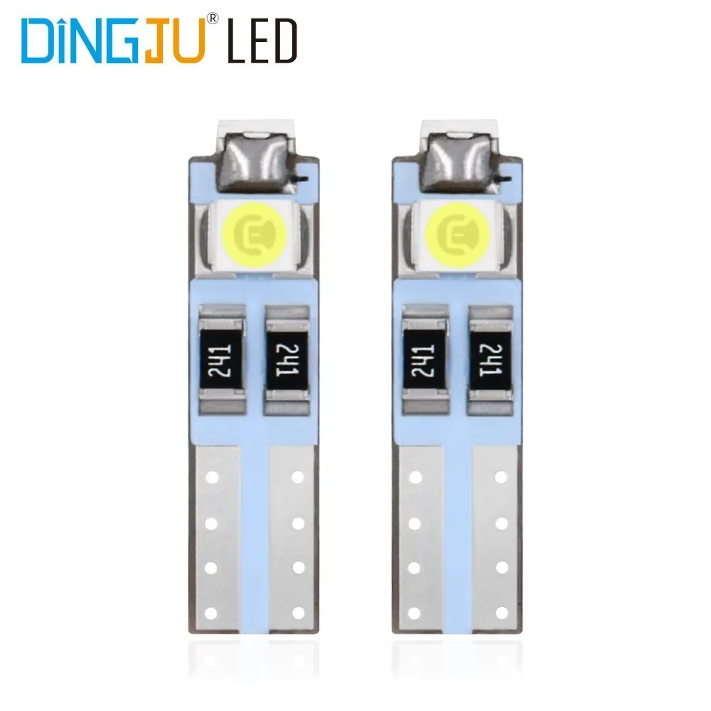 10 шт. T5 74 3SMD светодиодный Автомобильный Обратный светильник потепления индикатор