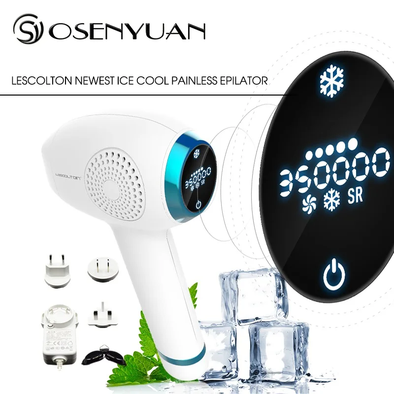 Lescolton T012C 4в1 Эпилятор IPL эпилятор для удаления волос с ЖК-дисплеем лазерный триммер для постоянного бикини электрический эпилятор лазер