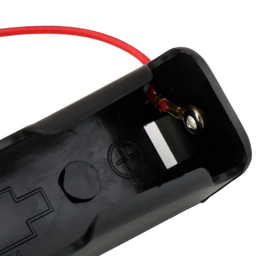 Высококачественный пластиковый черный Чехол зажим для аккумулятора 18650 3 7 В с