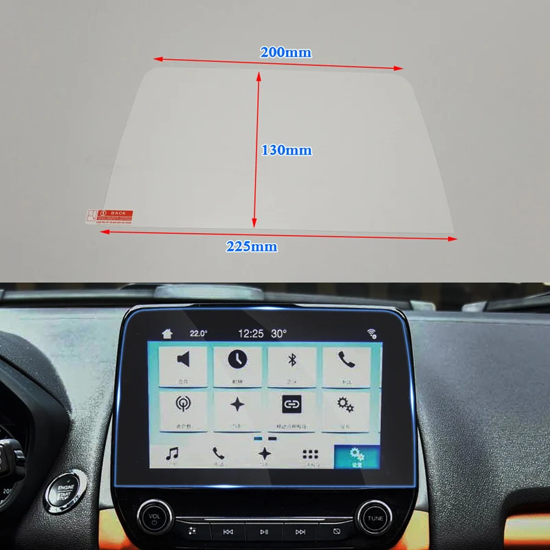 QCBXYYXH для Ford Ecosport 2018 2019 Стайлинг автомобиля GPS навигация стекло Защитная пленка