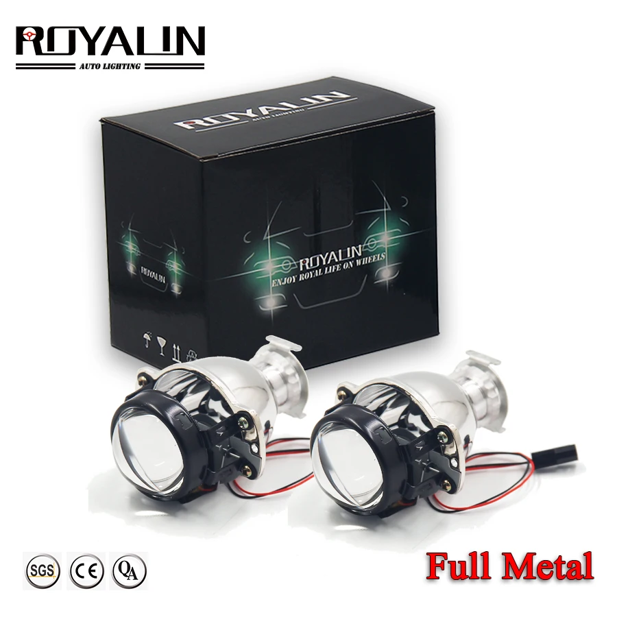 ROYALIN автомобиля Bi Xenon мини 1,8 металлический объектив 12V HID головной светильник лампы проектора H4 H7 Универсальный Авто Motercycle светильник модифицированной "сделай сам"