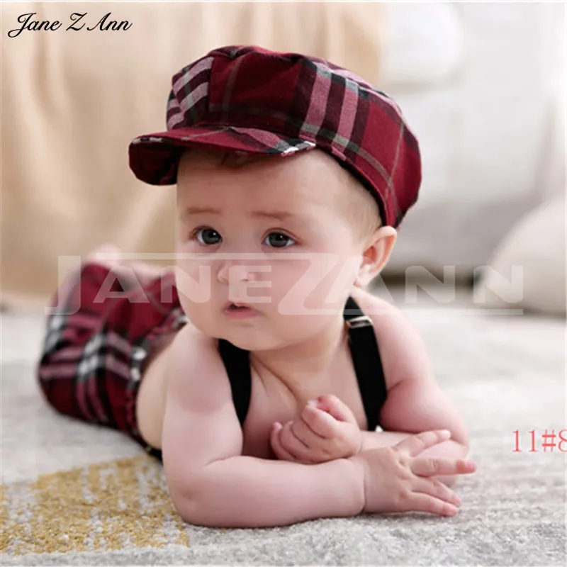 Jane Z Ann Accesorios fotografia bebe 1 год детская одежда для фотосъемки шляпа/повязка на голову+ одежда для студийной съемки