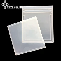 1pcs uv resin jewelry liquid silicone mold rectangle resin charms molds for diy intersperse decorate making molds