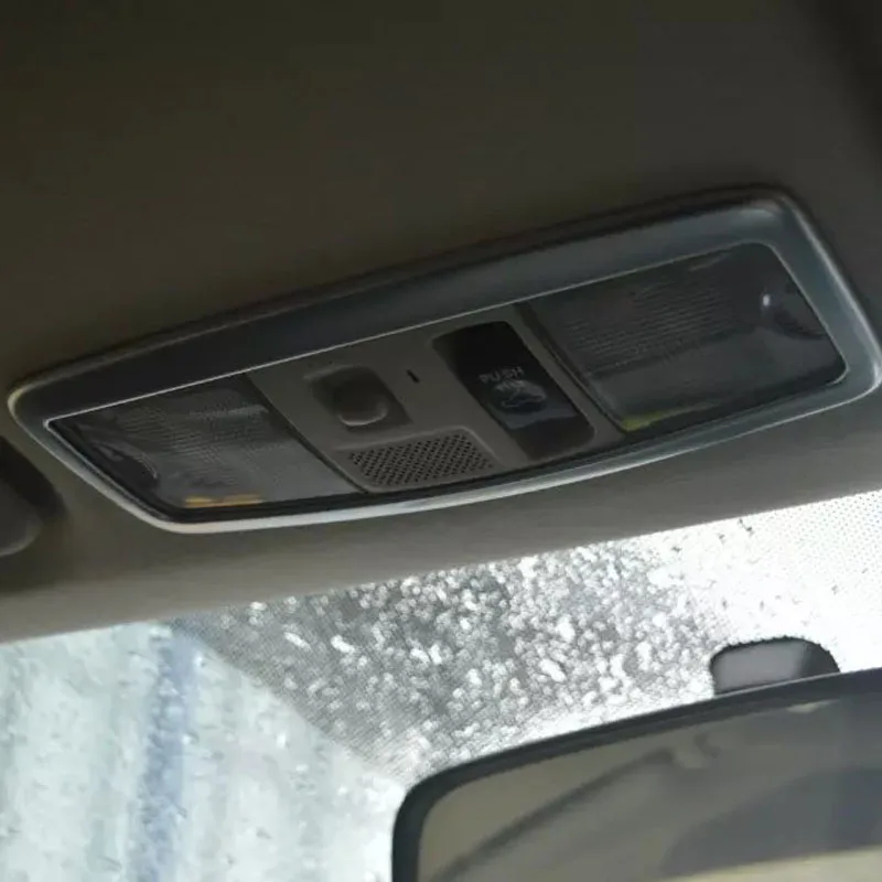 Левой вождения аксессуары для интерьера автомобиля abs chrome чтение свет крышка