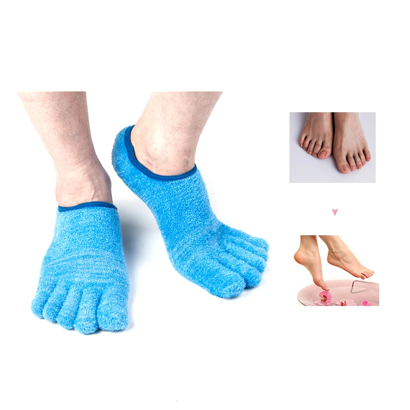 Спа гель увлажняющий 5Toe Sock Отшелушивающий сухой треснутый Мягкий Носок для ног Педикюр Жесткий протектор кожи пятки ремонт уход за ногами инструмент