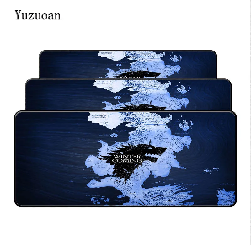 Yuzuoan коврик для мыши с логотипом игры престолов Notbook компьютерный большой