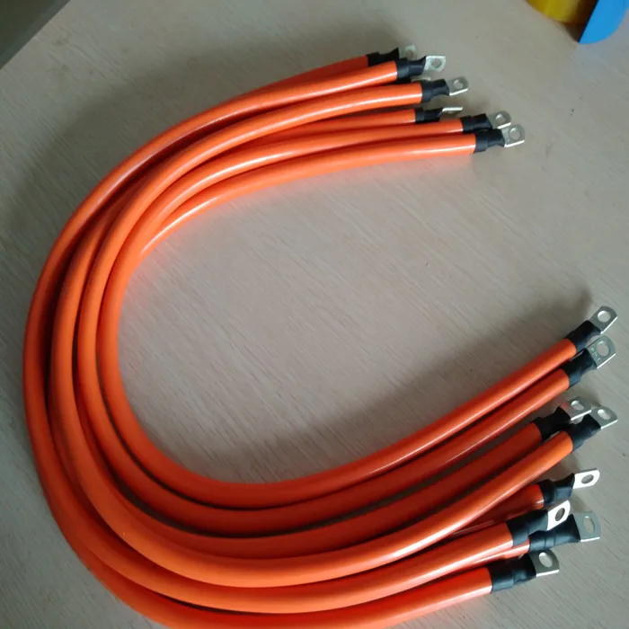 4pcs Quality Pure Copper Battery Connection Cable 35cm Length 25mm2 Fast Terminals Cables | Электроника