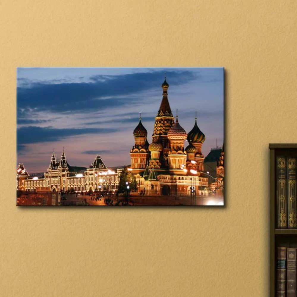 Настенная Картина на холсте с изображением российского Московского храма