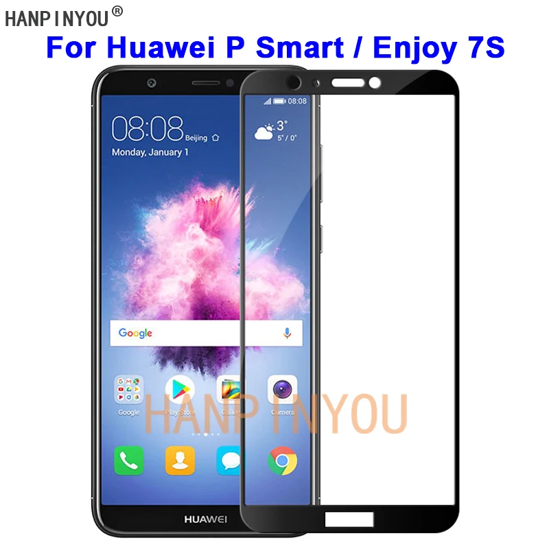 Для Huawei P Smart / Enjoy 7S 5 65 &quotновая твердость 9H 2.5D полное покрытие закаленное стекло
