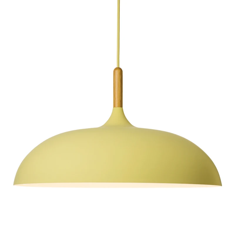 Nordic Macaron Pendant Lamps Aluminum and Wooden lampes suspendues Dining Room Restaurant Bar kitchen Loft Light Modern | Лампы и