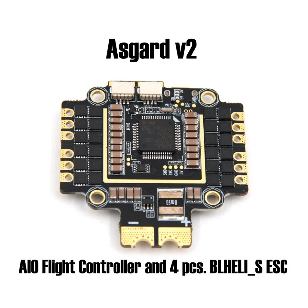Контроллер полета Asgard v2 AIO 4 шт. BLHELI_S ESC на одной печатной плате Используйте