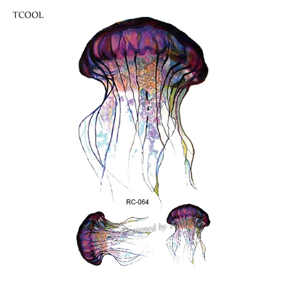 Временная тату наклейка HXMAN с Медузой Женская татуировка на тело модный