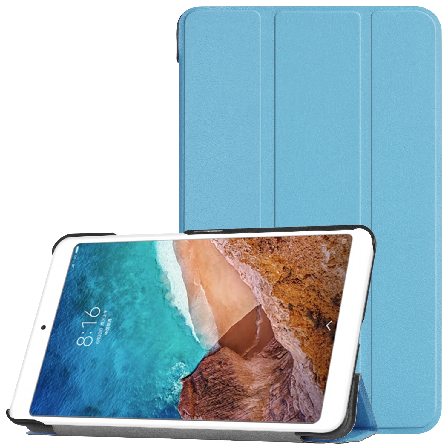 Тонкий из искусственной кожи чехол для Xiaomi mi pad4 mi pad 4 8. 0 дюймов планшет защитный чехол для mi Pad 4 8 подставка смарт-чехол+ подарки