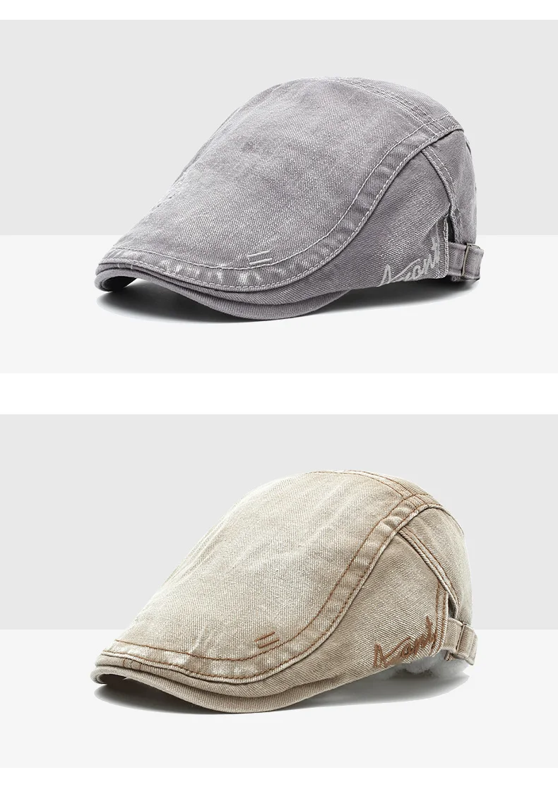 TOHUIYAN Мужские Винтажные хлопковые газетные кепки Gorras Para Hombre Duckbill Hat Baker Boy Golf Peaked головные уборы мужские повседневные таксисты Ivy головные уборы