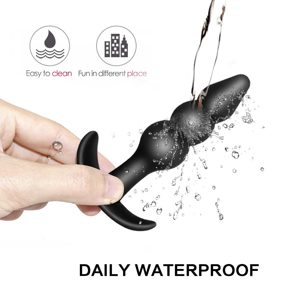 1PC Medical Silicone Anal Beads Butt Plug Plugs Novelty Entry-level ButtPlug Erotic Sex Toys For Woman Men Gay Products | Красота и