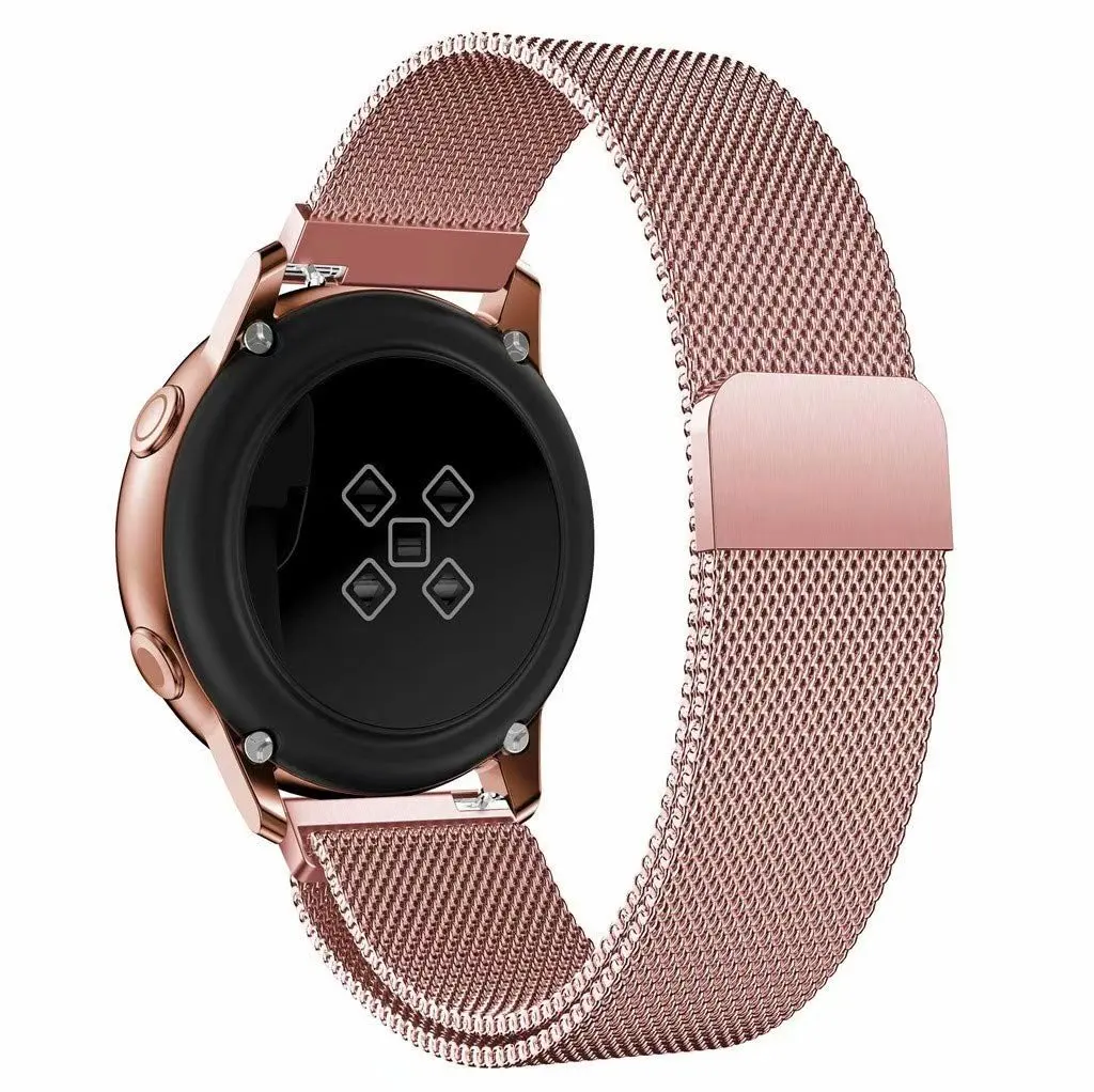 18 мм 20 мм 22 мм магнитный браслет ремешок для samsung gear S3 S2 Galaxy Watch 42/46 huami Amazfit Milanese Loop для huawei watch gt