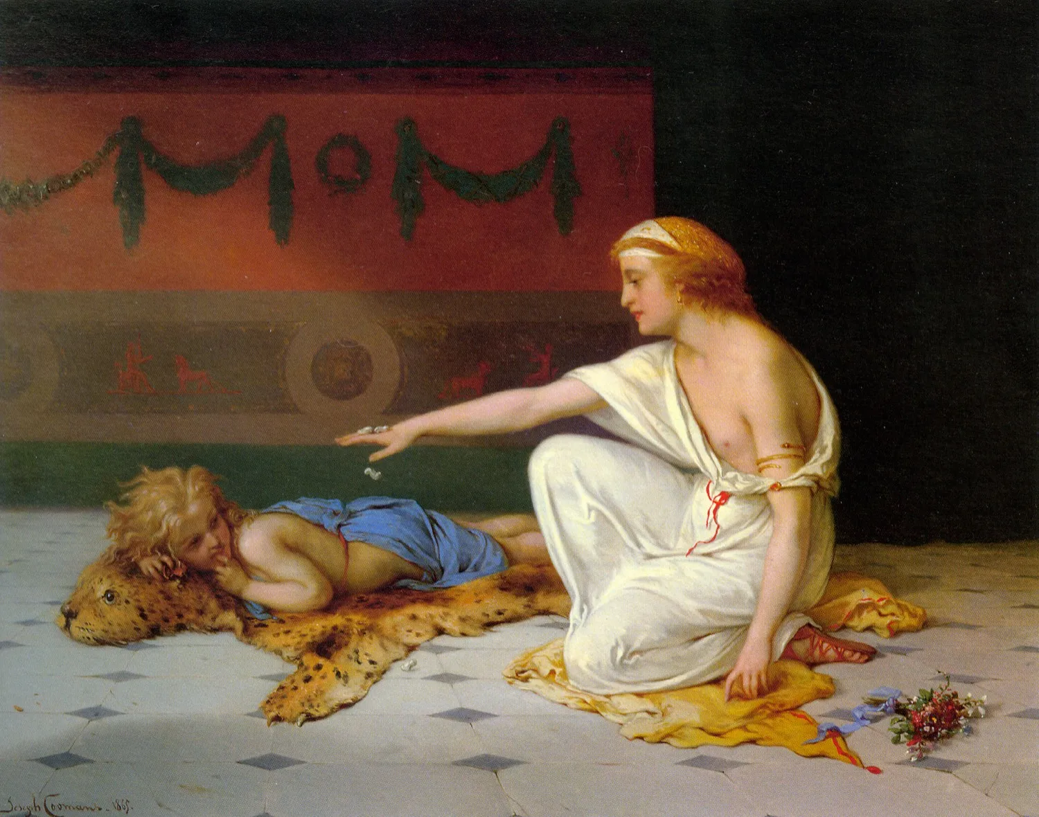 Во Второй Половине Дня Развлечений Пьер Жозеф Оливье Coomans Без Рамы|canvas prints|printed