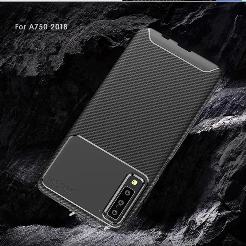 Для Samsung Galaxy A7 50 A7 Чехол класса люкс Бизнес мягкий резиновый чехол для Samsung Galaxy A7 A750 Футляр для телефона Fundas