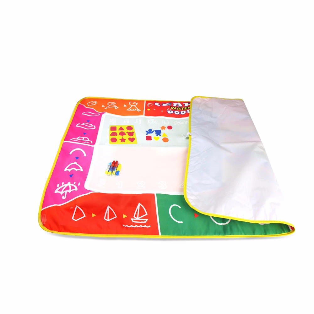 120x90CM Colorful Water Painting Mat & 3 Drawing Pens 1 Brush 17 Stamps Graphic Copy Coloring Toy Kid Gift | Игрушки и хобби