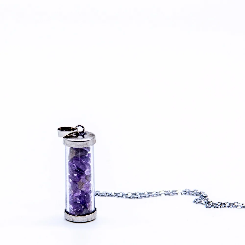 CCHGM медальон ручной работы со стеклянными бутылками лечебный Кристал кварц