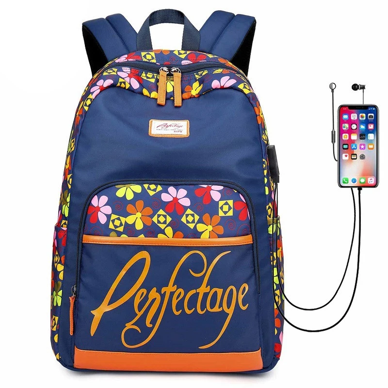 

USB Charging bagpack laptop backpack for women school backpack Bags for teens girls female Travel Mochila Student Book Bag