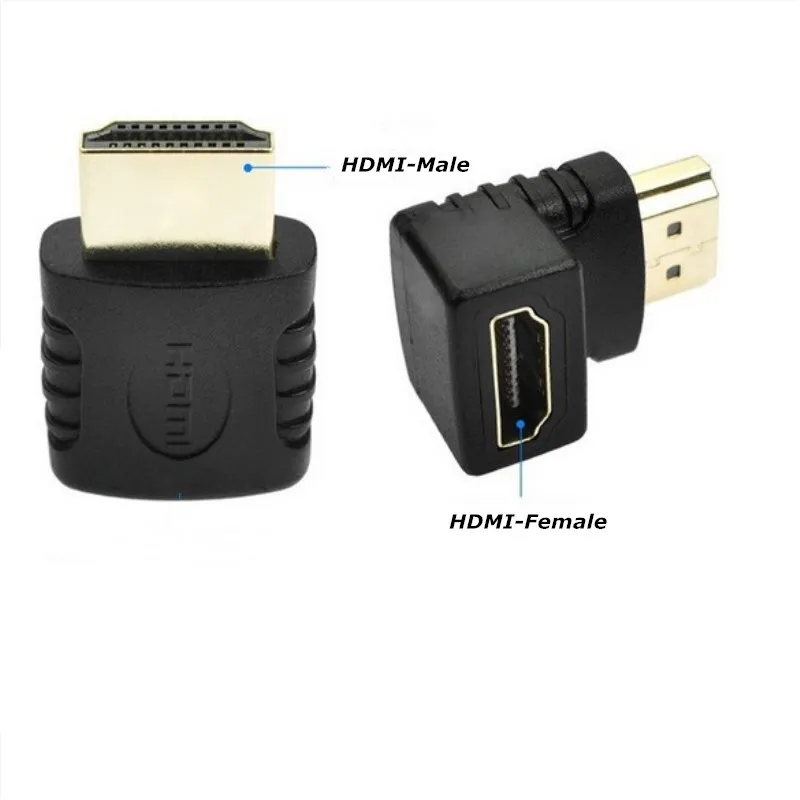 KEITHNICO HDMI соединитель папа к Женский адаптер 4k конвертер удлинитель 90 градусов