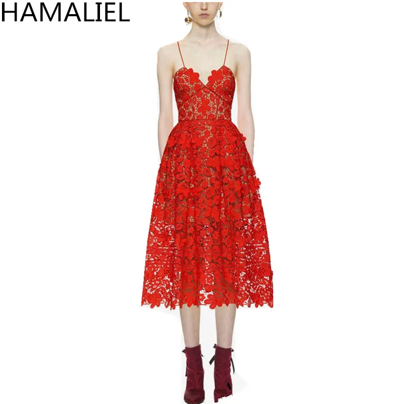 HAMALIEL Сексуальные вечерние платья для автопортрета 2018 Подиумные осенние