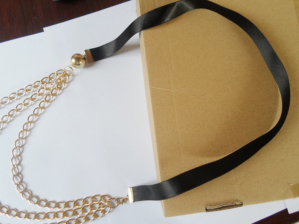 Новый тип моды Женщины Всесезонная мульти (3R) слой длинной цепи платье ожерелье