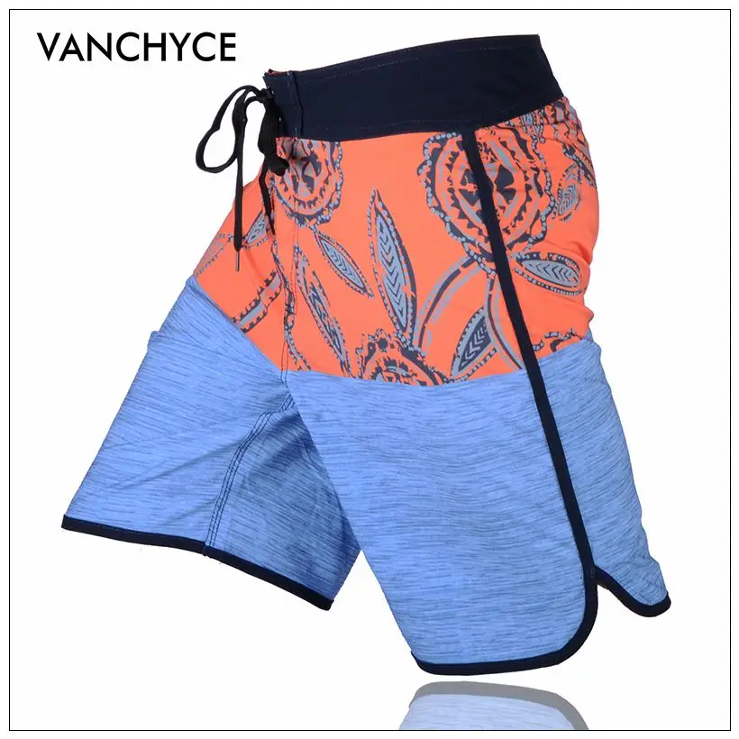 Шорты VANCHYCE мужские с принтом быстросохнущие Серебристые Бермуды брендовые