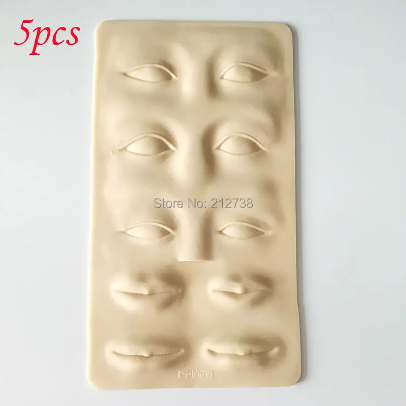 Бесплатная доставка 5 шт. силиконовый иликон для татуировок 3D тренировочная