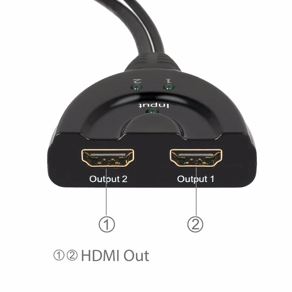 PROZOR 4K * 2K 3D HDMI совместимый 1X2 сплиттер Поддержка DTS HD DSD LPCM 7 1 конвертер для