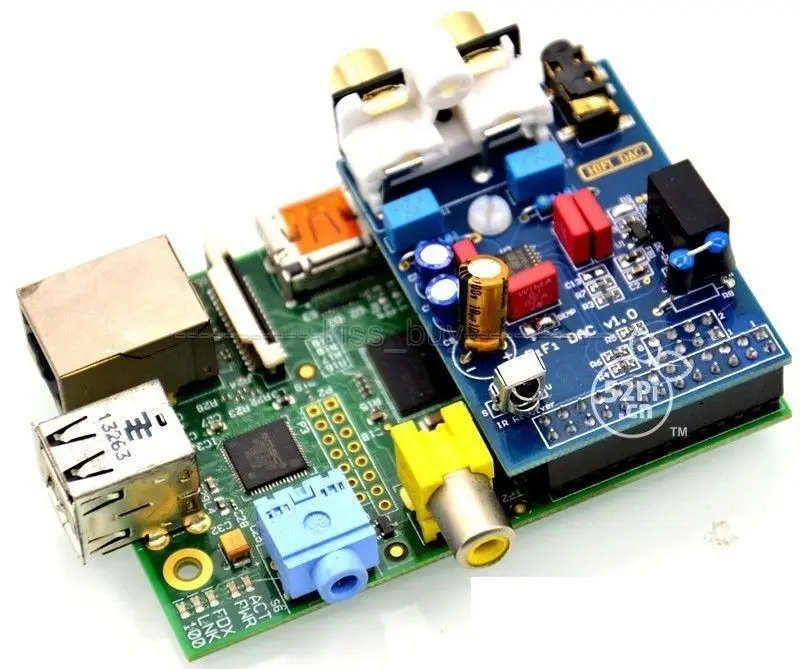 PCM5102A HIFI DAC Audio Sound Card Module I2S interface Decoder digital analog for Raspberry pi B Volumio Music | Электронные