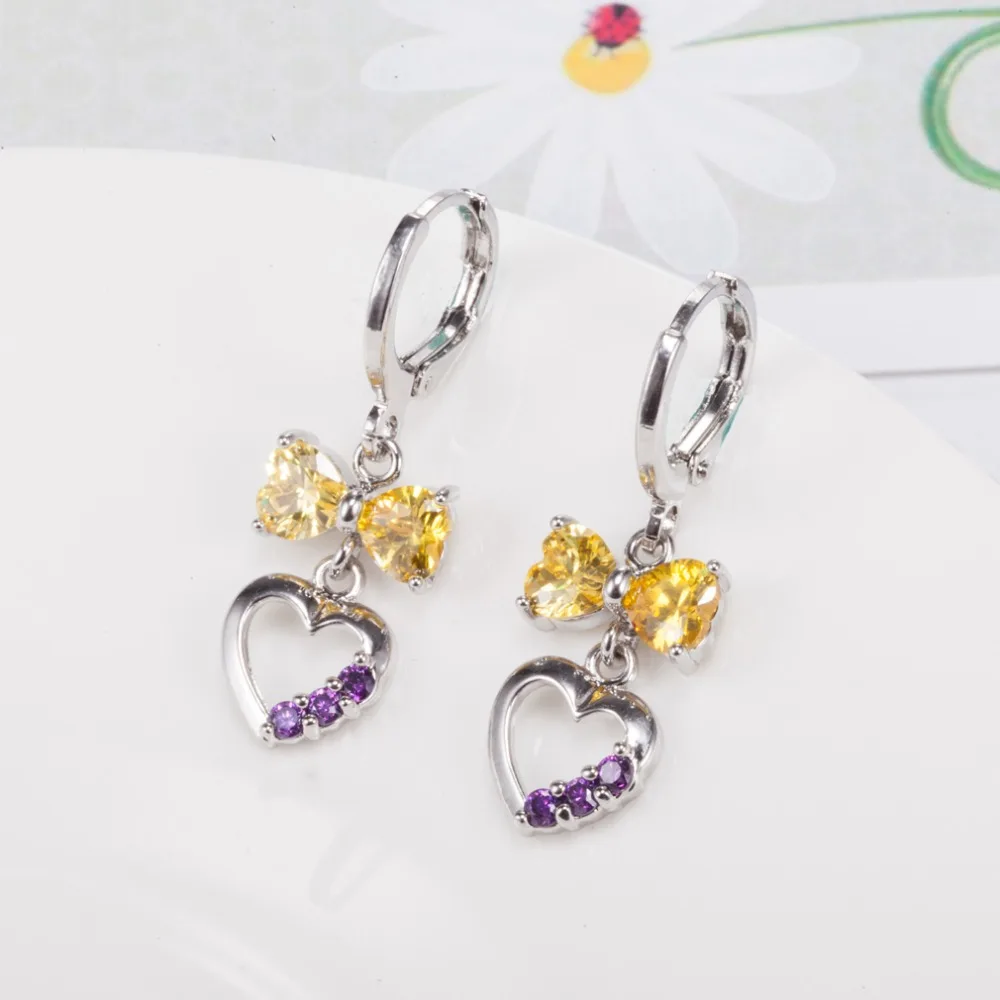 Fashion Gold Butterfly Charm Cute Animals Drop Earrings Friend Gift Jewelry New Arrivals Zircon Wholesale | Украшения и