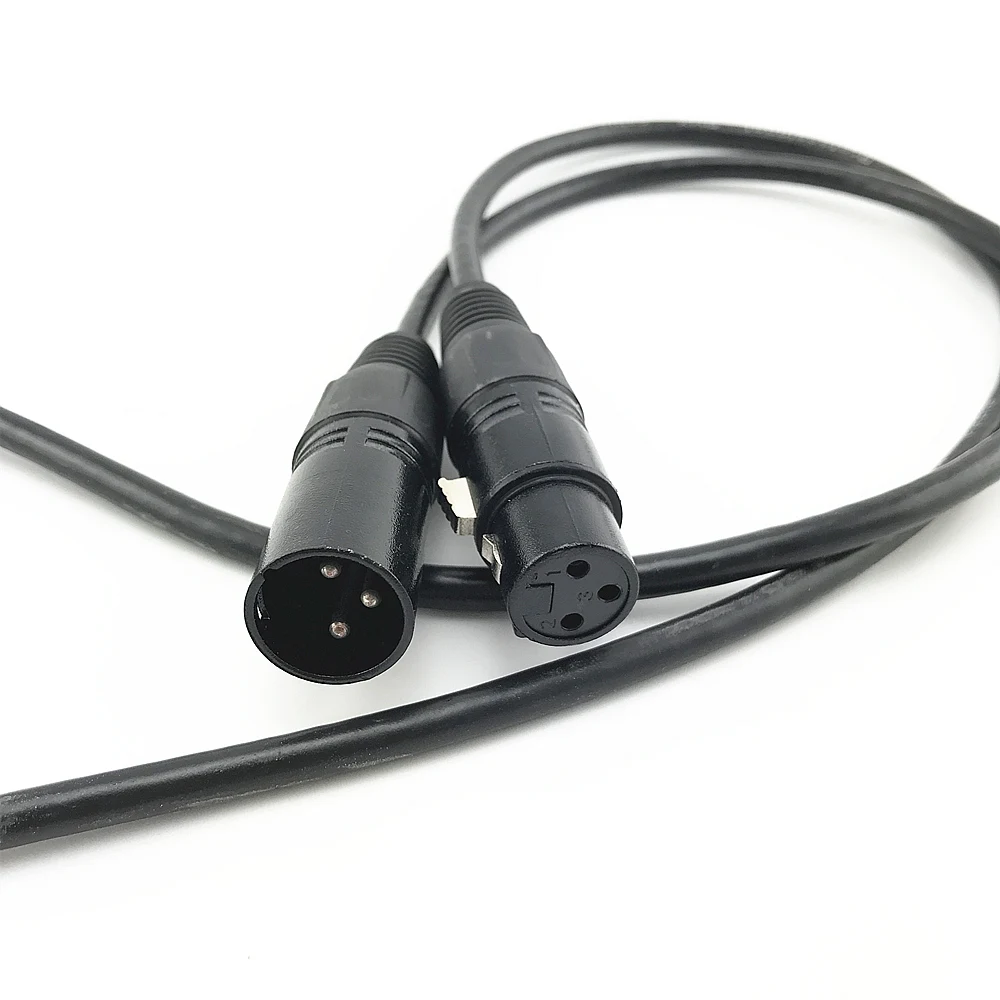 AUCD 1M 5M 10M Male and Female 3 Pins Signal Connection DMX Cable Line For Stage Light Accessories DJ Moving Wire | Лампы и освещение