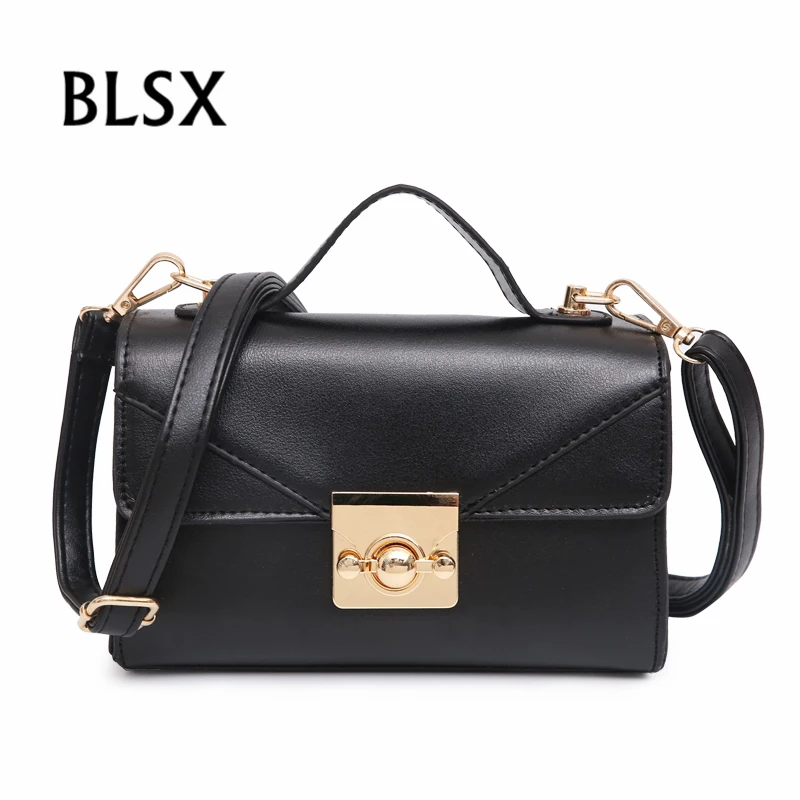 2018 Новая мода панелями клапаном Сумки из искусственной кожи через плечо Sac