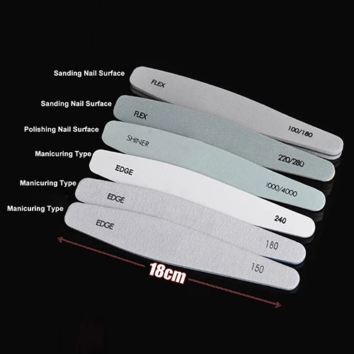 2016 новинка 6x Шлифовальная Пилка Для ногтей файлы буфер блока для маникюра УФ гель