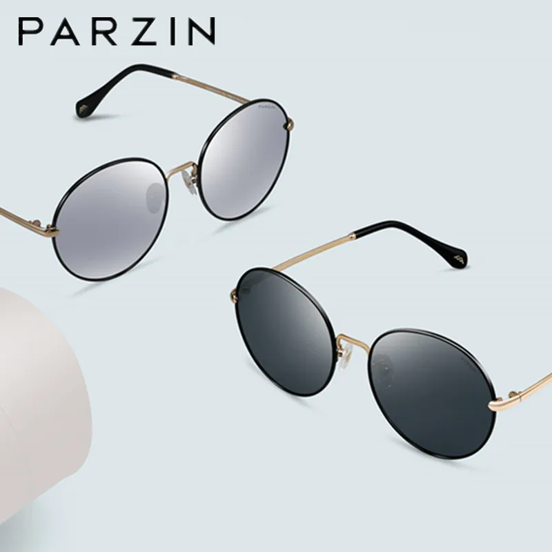 

Солнцезащитные очки женские PARZIN, Круглые, поляризационные, в металлической оправе, с защитой от ультрафиолета, цветные, 400, 8176