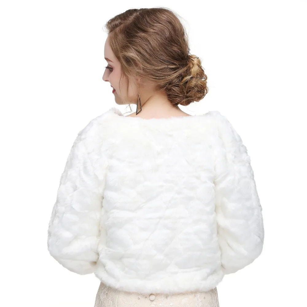 Forevergracedress элегантное мягкое свадебное болеро из искусственного меха для невесты