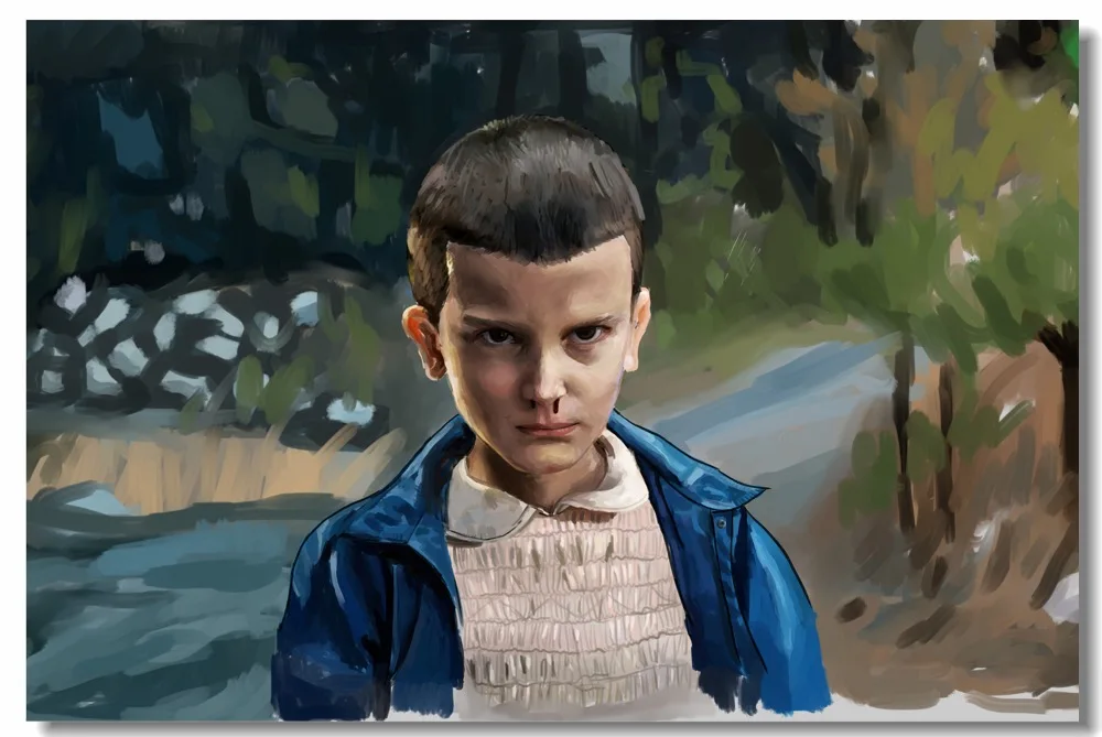 Пользовательские Холст Настенная картина странные вещи постер обои ТВ серии