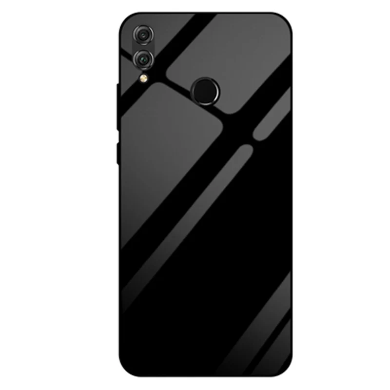 For Huawei Enjoy Max case Solid color tempered glass phone cover ARS-AL00 cases Gradient shell coque | Мобильные телефоны и