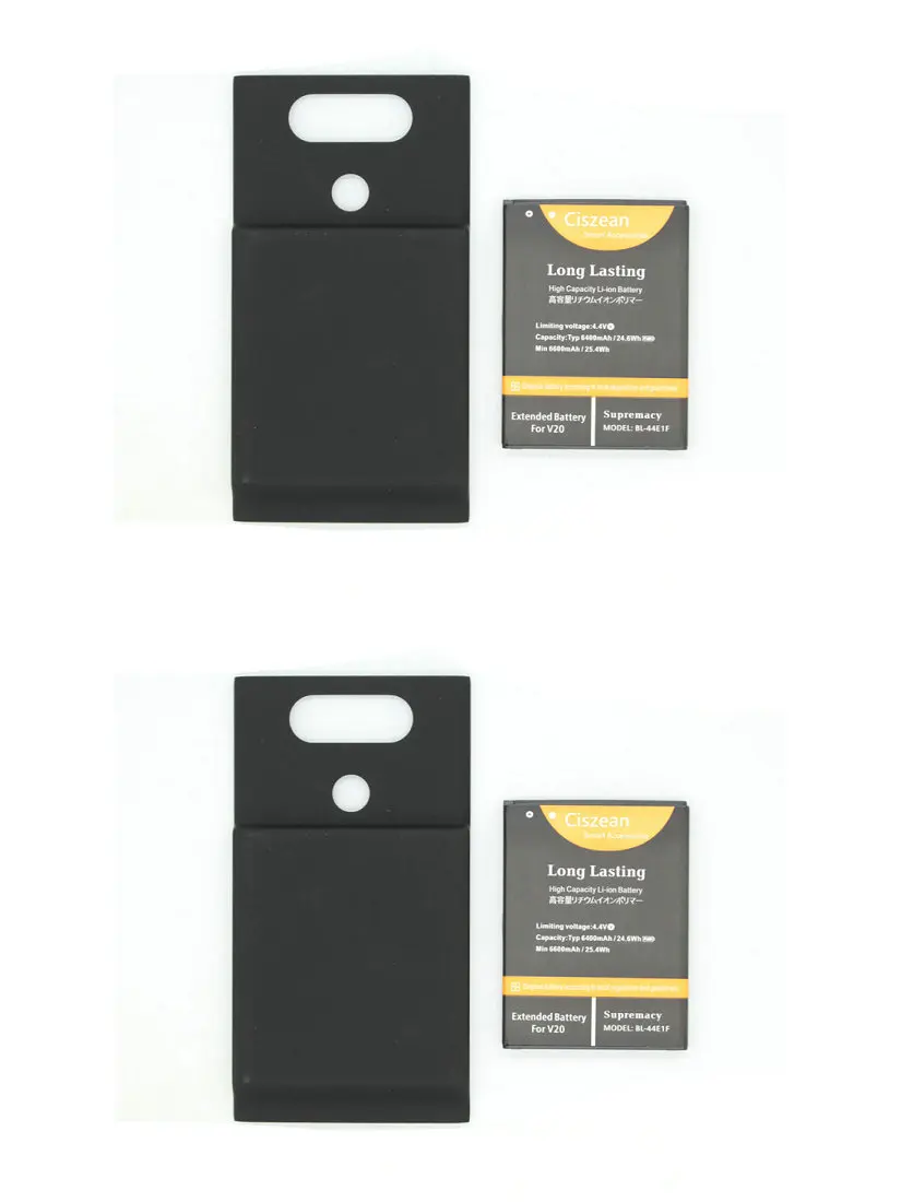 Ciszean 2x6400 mAh BL-44E1F BL44E1F Замена Расширенный Батарея для LG V20 LS997 VS995 H918 H910 H990 H990N+ обложка чехол