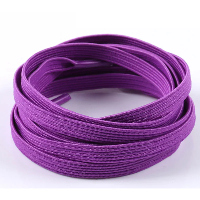 1 пара высококачественных эластичных Растягивающихся шнурки для обуви унисекс на плоской подошве Детские эластичные резиновый шнурок 100 см
