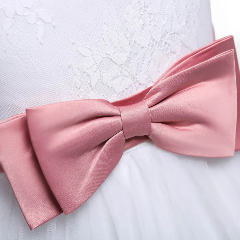 

Bow-Knot Girl Dresses Tutu Long Formal Prom Gown for Kids Girls Clothing Wedding Party Dress Christmas Party Children Clothes
