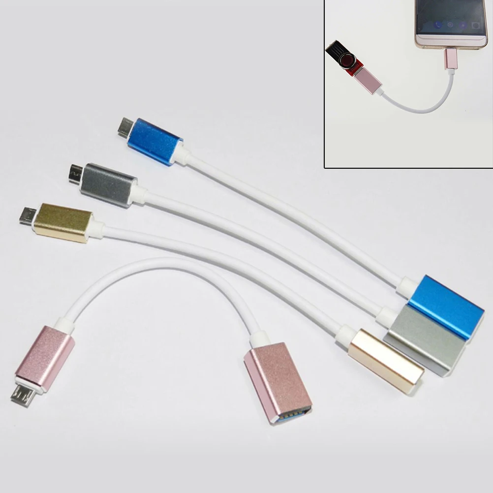 1 шт. прочный Micro USB 3 папа к 0 Женский OTG кабель для передачи данных Разъем 17