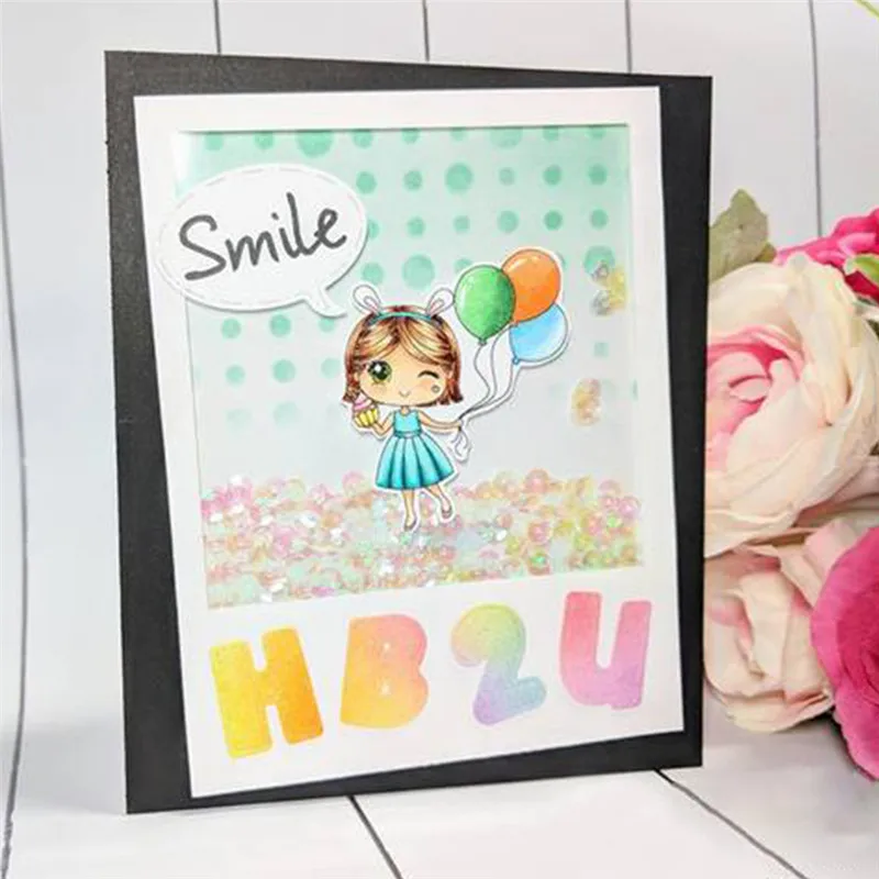 GJCrafts девушка счастливое время резки металла умирает Новый 2019 для Крафтовая