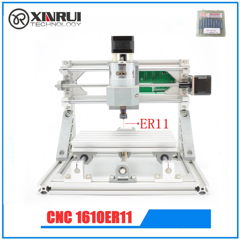 CNC1610 er11 GRBL DIY Лазерный станок с ЧПУ рабочая зона 16x10x4 5 см 3 оси Pcb фрезерный