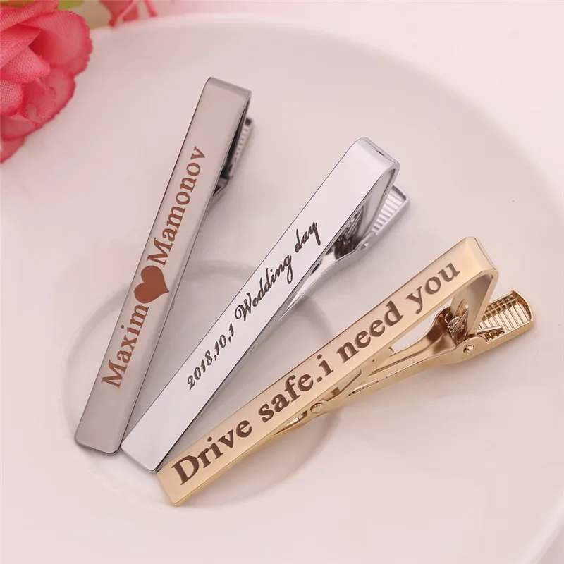 Fashion Custom Tie Clip For Men High Quality Classic Copper Casual Style Tie Pin Clip men gifts collar stays Jewelry accessories